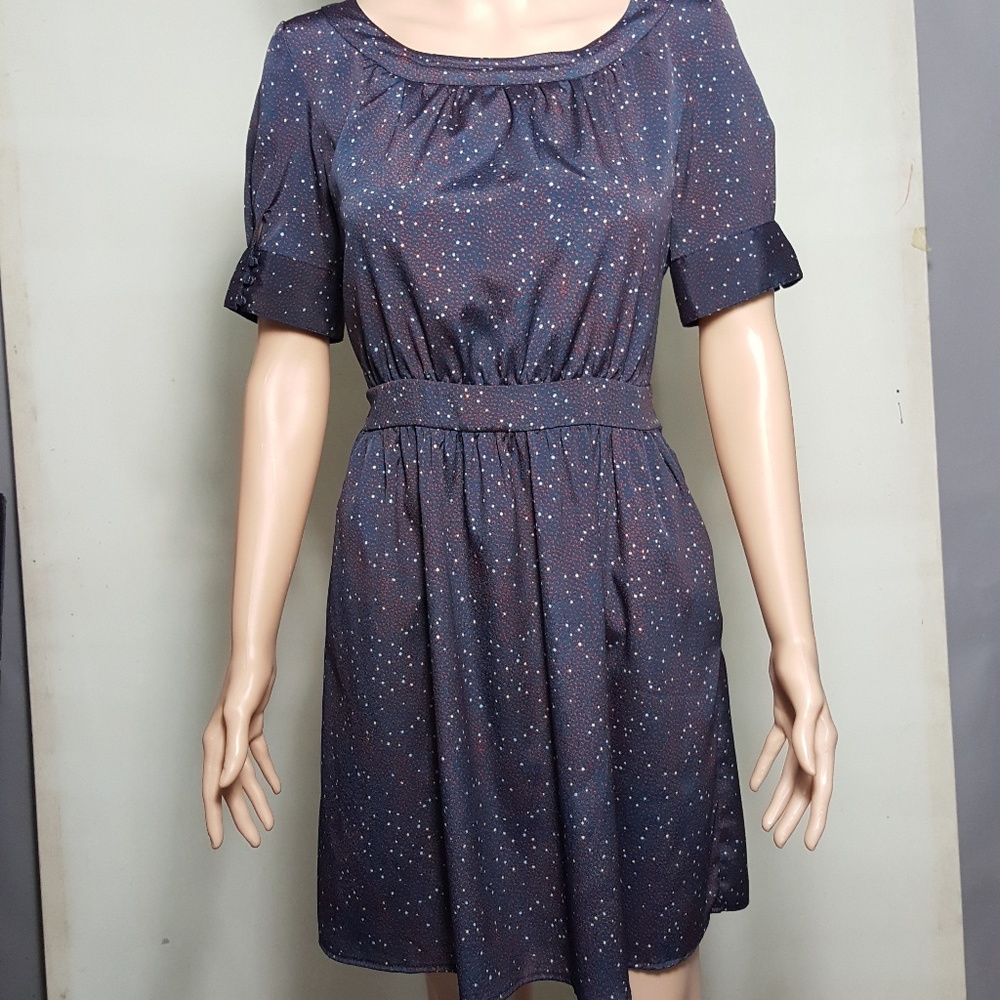 BCBGeneration Womans Dress Size 6 Navy Blue Red - Picture 2 of 7